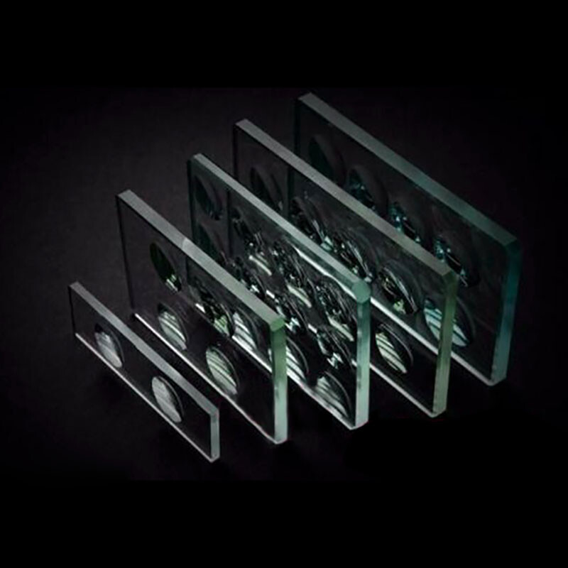 1PC 5mm/10mm Thickness Optical Glass Circular Concave Cavity Microscope Slides