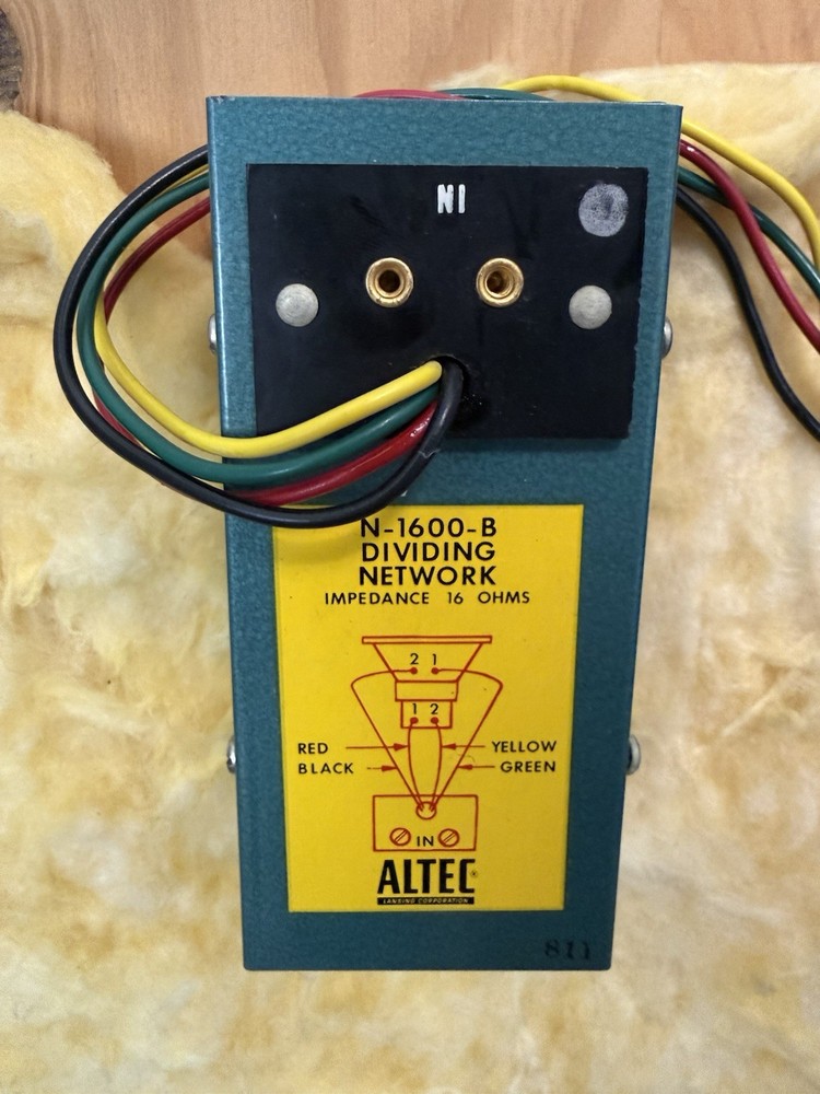 Altec Lansing 604D Duplex N-1600-B Dividing Network Crossover Set WORKING!