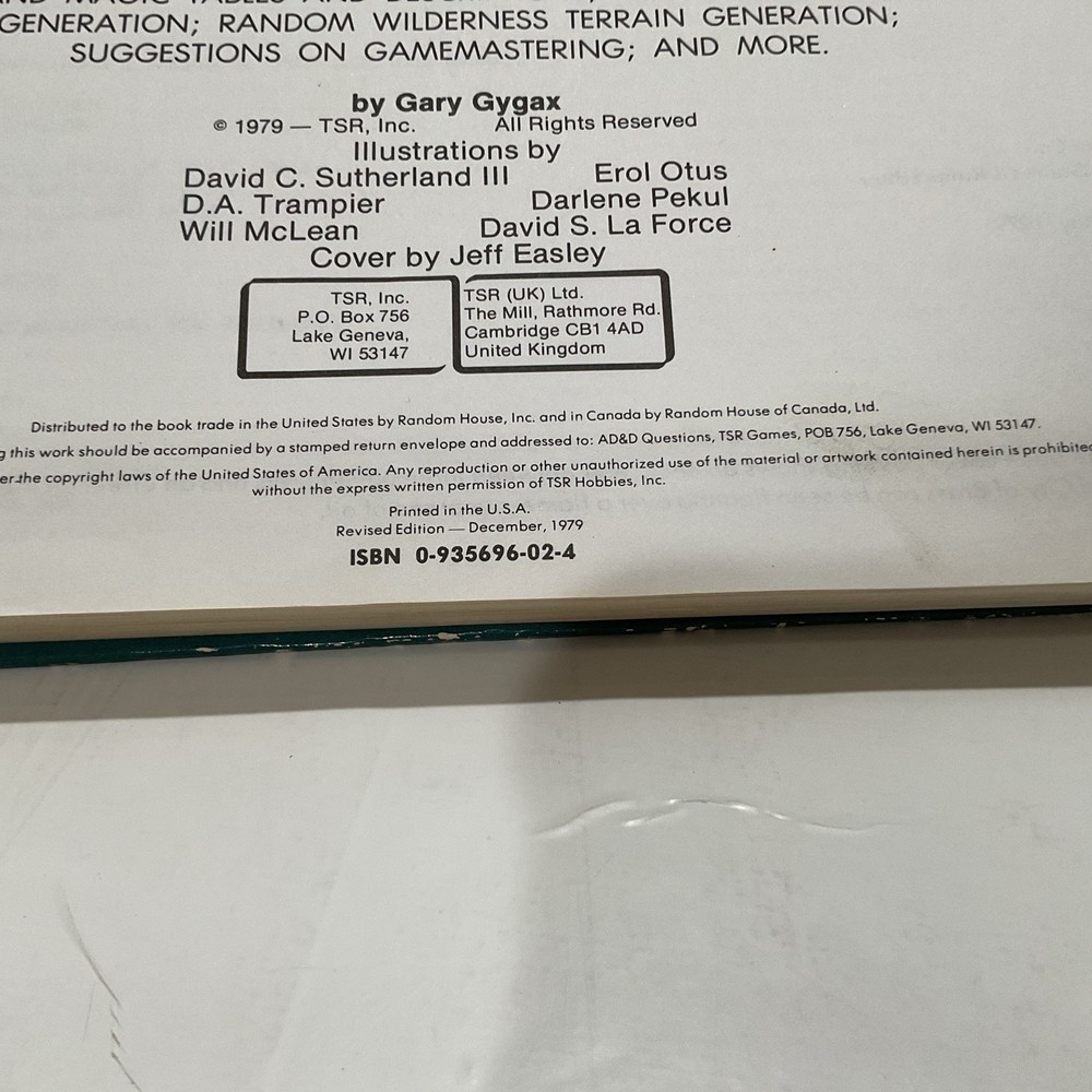 Official Advanced Dungeons & Dragons Dungeon Masters Guide