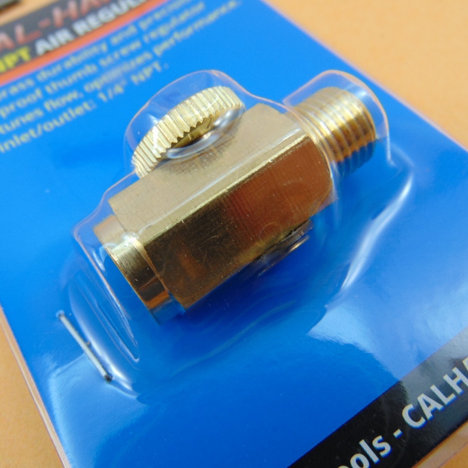 1/4" Air Tool Pressure Regulator Thumbwheel Inline Adjustable Flow Solid Brass