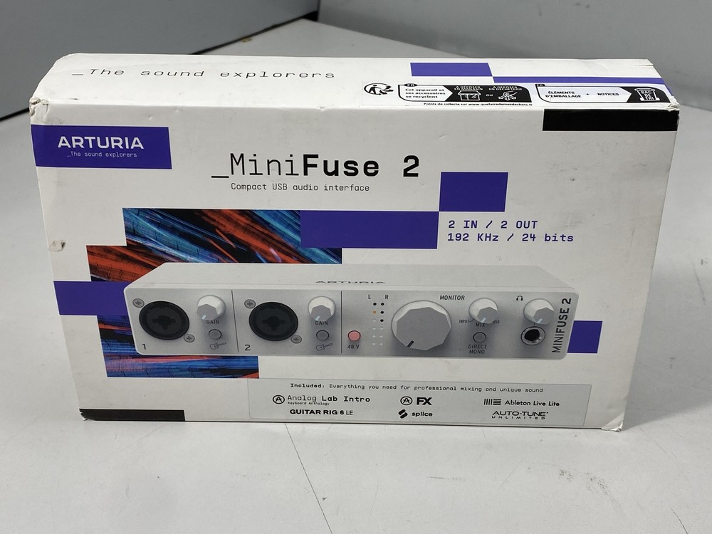 Arturia MiniFuse 2 USB-C Audio Interface - White