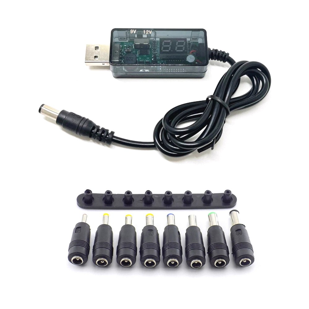 Dual Output Step-Up Converter 9V/12V Selectable via Switch w/LED Display 8 DC
