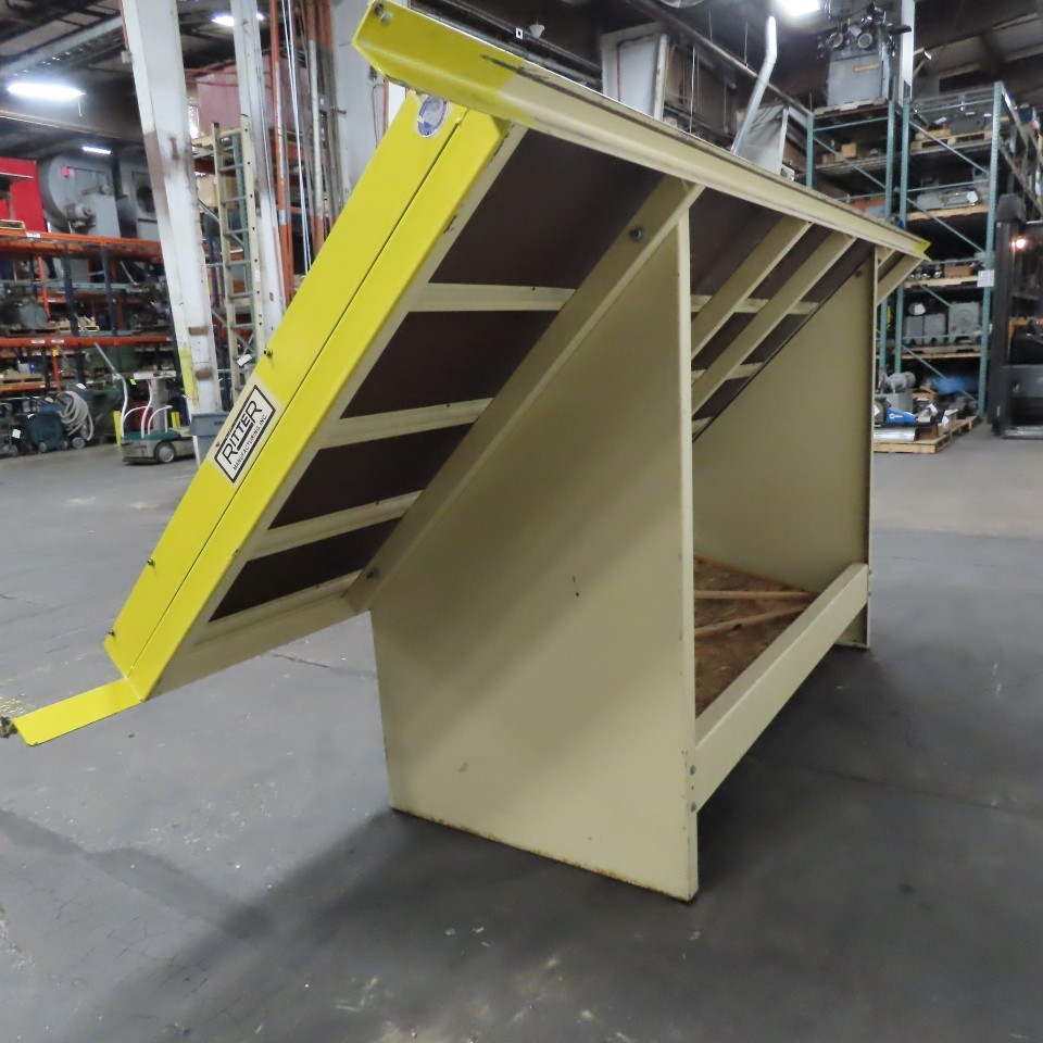 Ritter R200-E/A 12' x 5' Ergonomic Tilted 45° Face Frame Assembly Bare Table