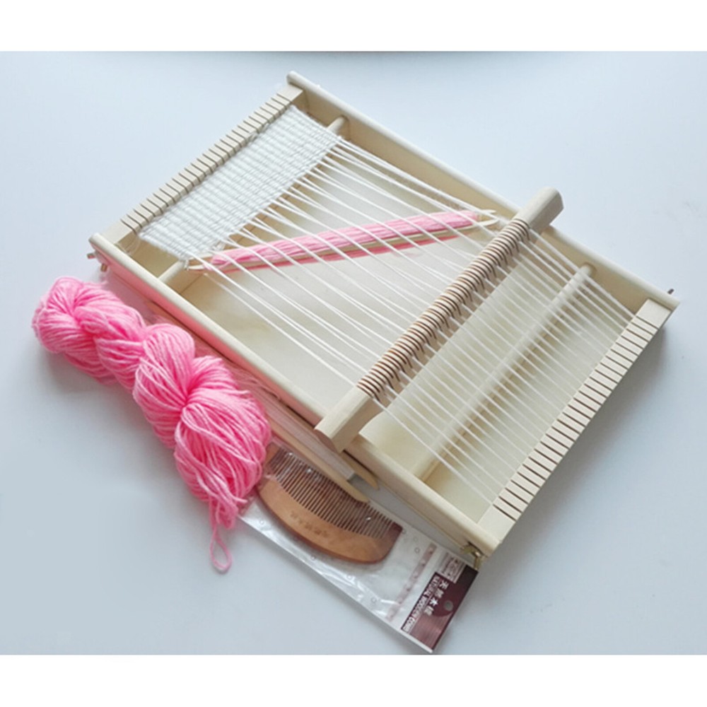 Wooden DIY Weaving Tabletop for Beginner Puzzle