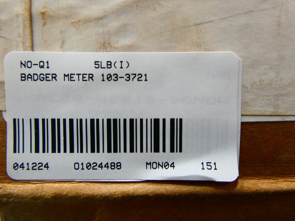 Badger Meter 29FJ92 Mechanical Flow Meter 35gpm 3/4in Npt