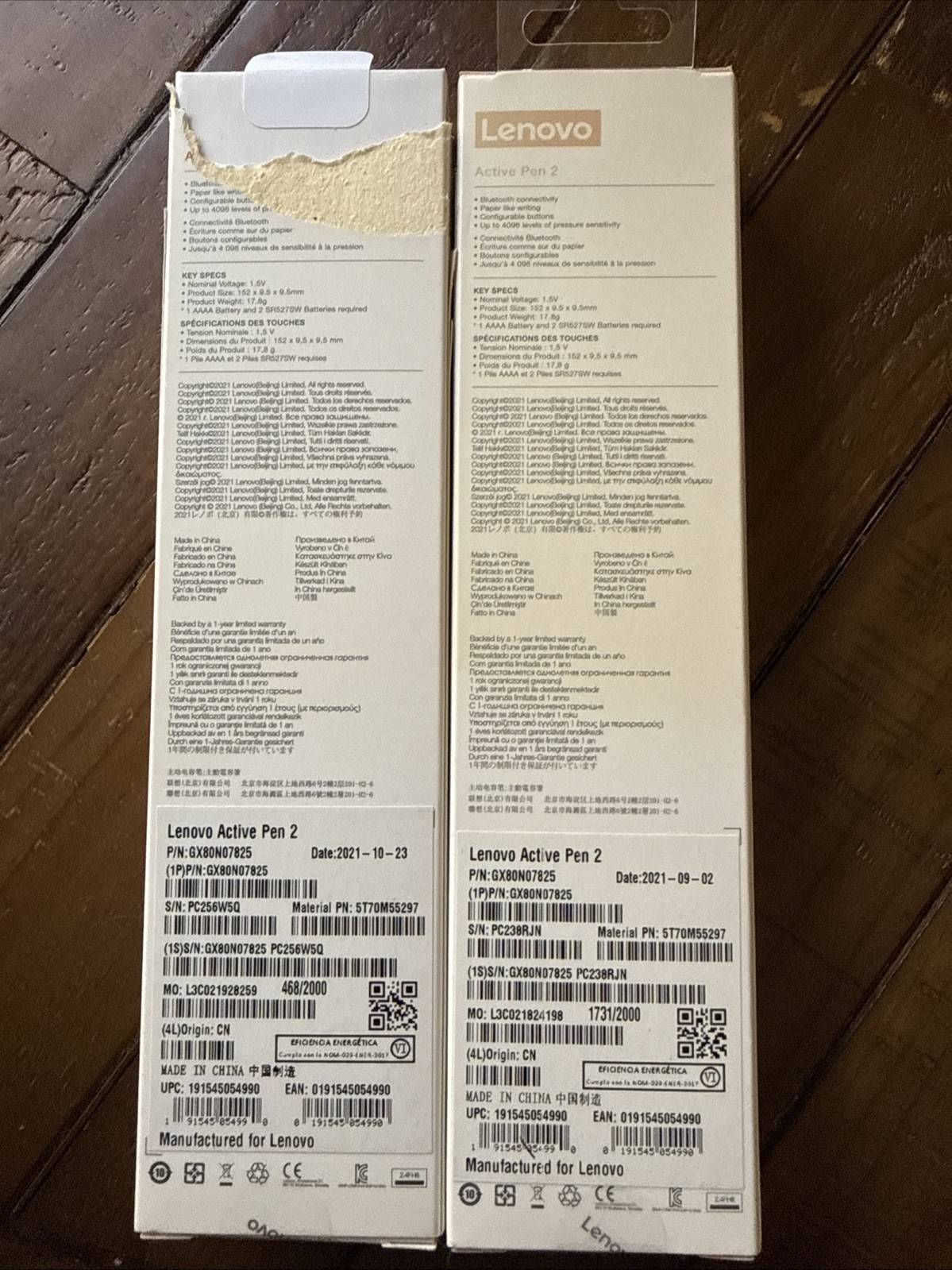 Lenovo GX80N07825 Active Pen 2 Bluetooth Stylus Gray