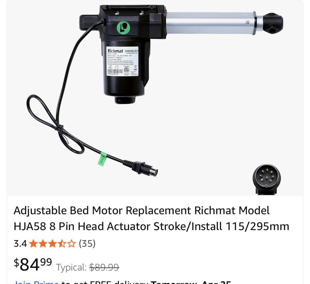 Replacement Parts For Power Adjustable Bed Base