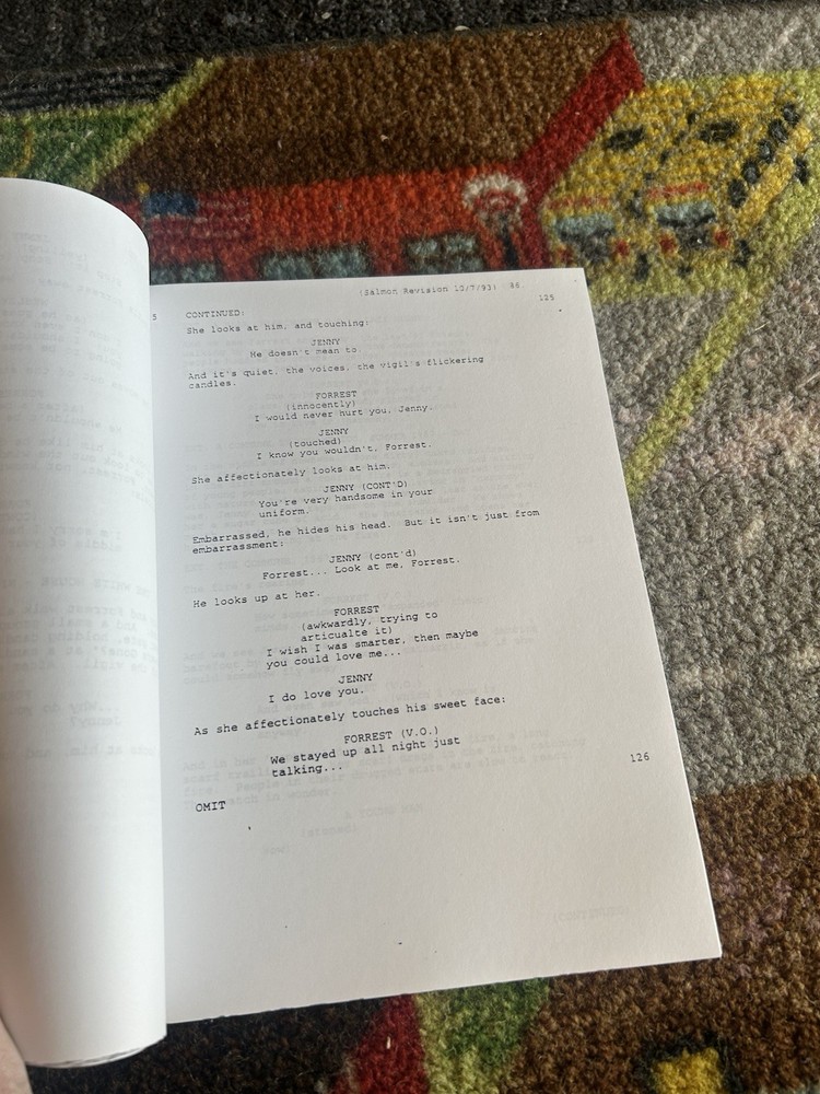 Forrest Gump Produced Sample Script 1993 Third Draft With Revisions