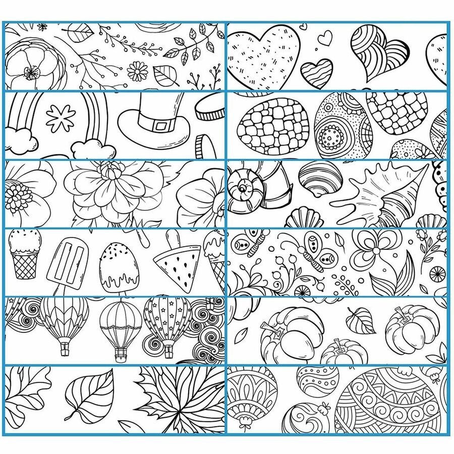 Blueline DoodlePlan Compact Desk Pad - Botanica (c2917001)