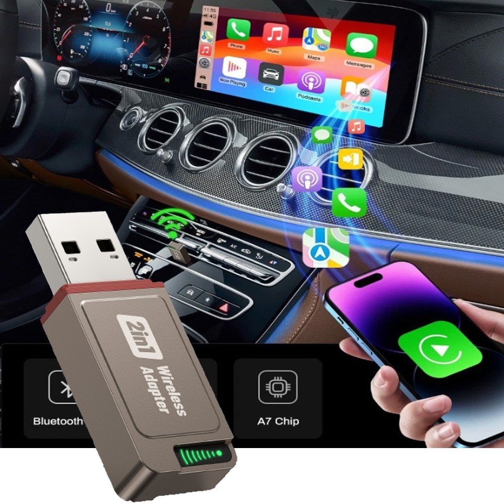 Wireless CarPlay Adapter For iPhone Apple USB Auto Wireless Dongle Plug ＆Play