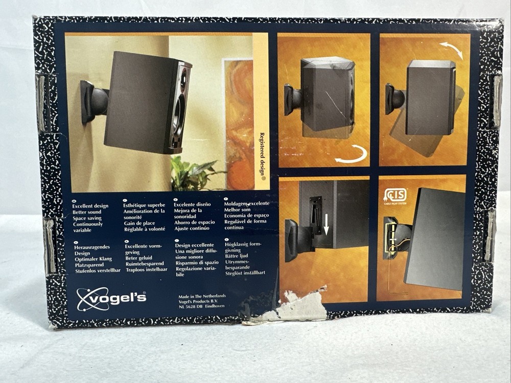 NOB Evolution VLB-100 Loudspeaker Wall Brackets WITH mounting Hardware