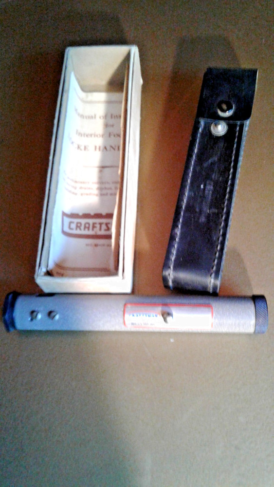 Lock Hand Level Craftsman W/ Box / Manual / leather Case
