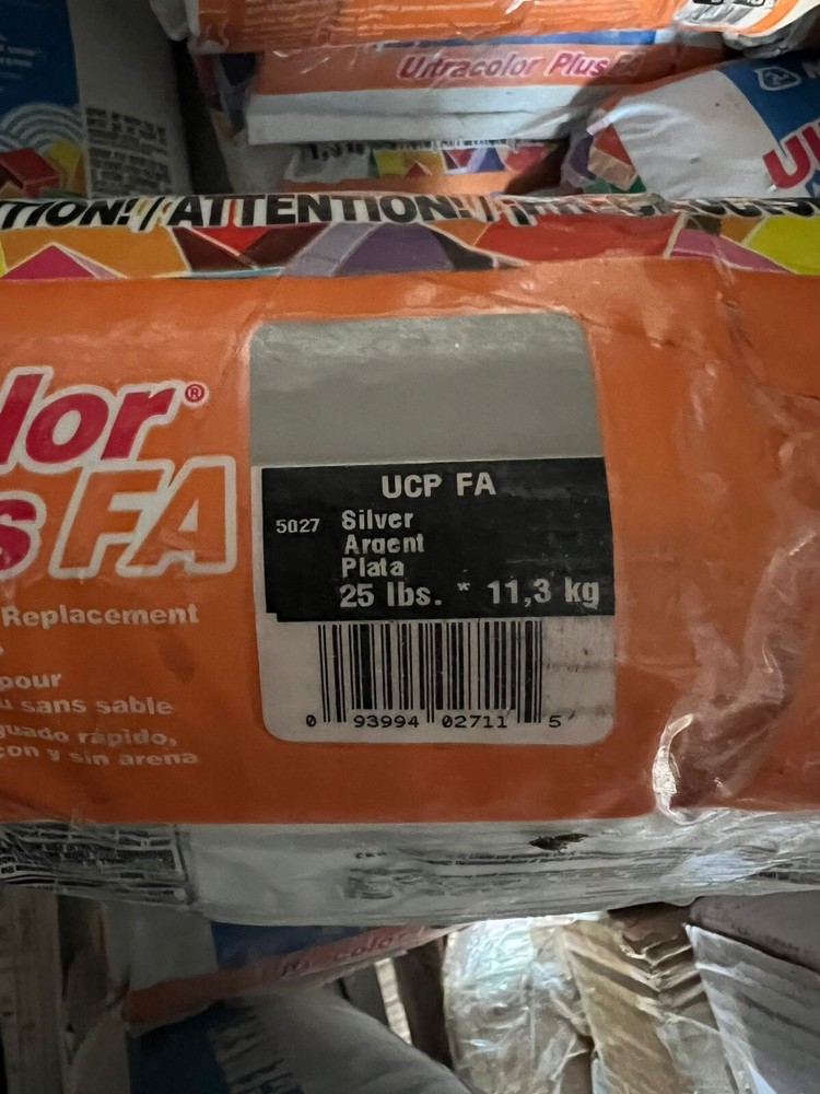 Ultracolor plus FA Grout - 25 Lbs (5027 Silver)