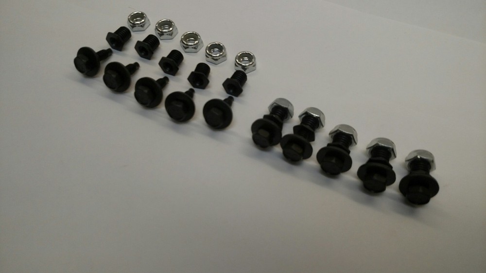 Threaded Nut Inserts with Body Bolts Late Model/Modifieds Body Fasteners 10 Pack