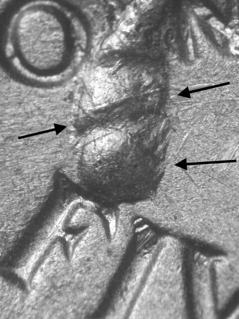 1951-D  With Nice Struck Thru on Reverse Error Nice~Ch/Gem Jefferson Nickel