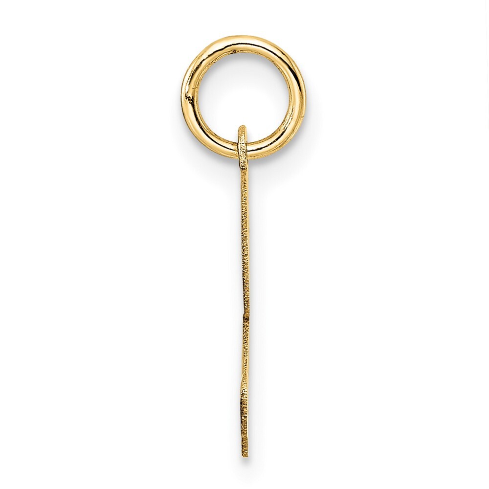14K Yellow Gold Medium Fancy Script Initial Z Charm