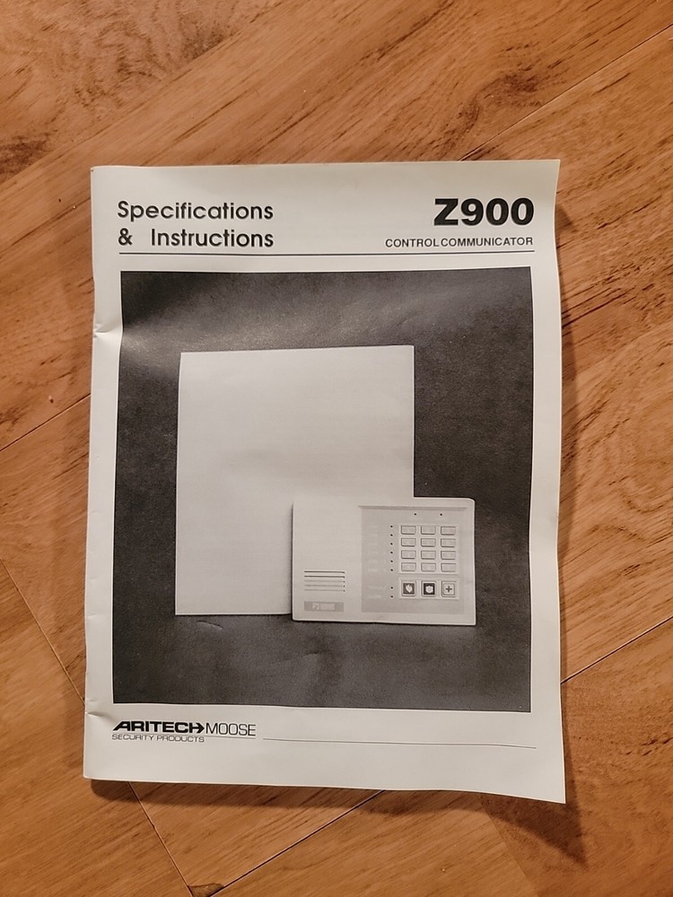 Aritech Moose Z900 Specifications & Instructions Manual