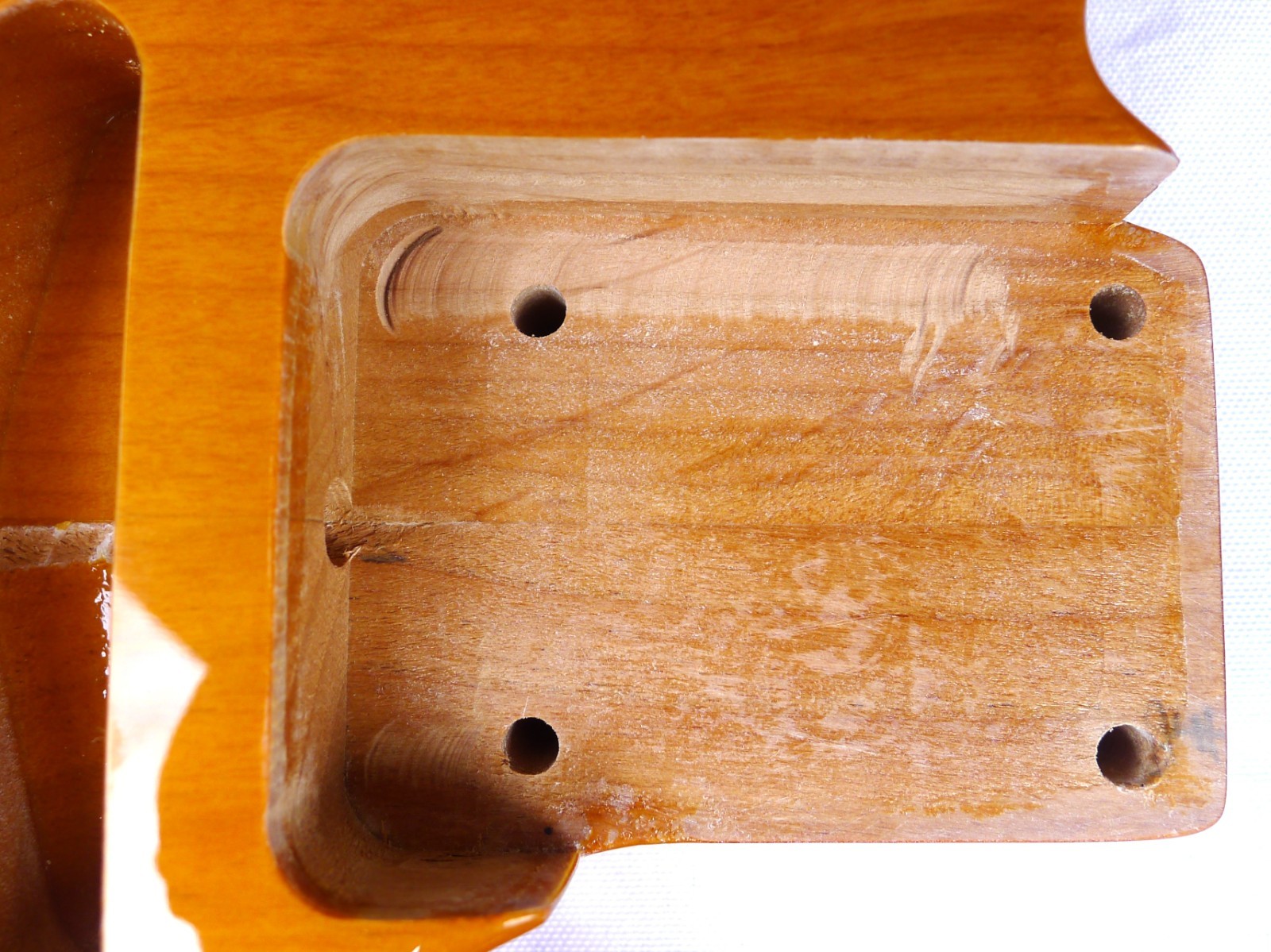 Tele Body 2 pcs Centre Joined North American Alder Trans Yellow Nitro ≦ 4.8Lbs