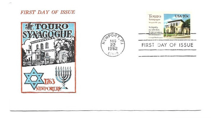2017  Touro Synagogue, Jack Davis FDC