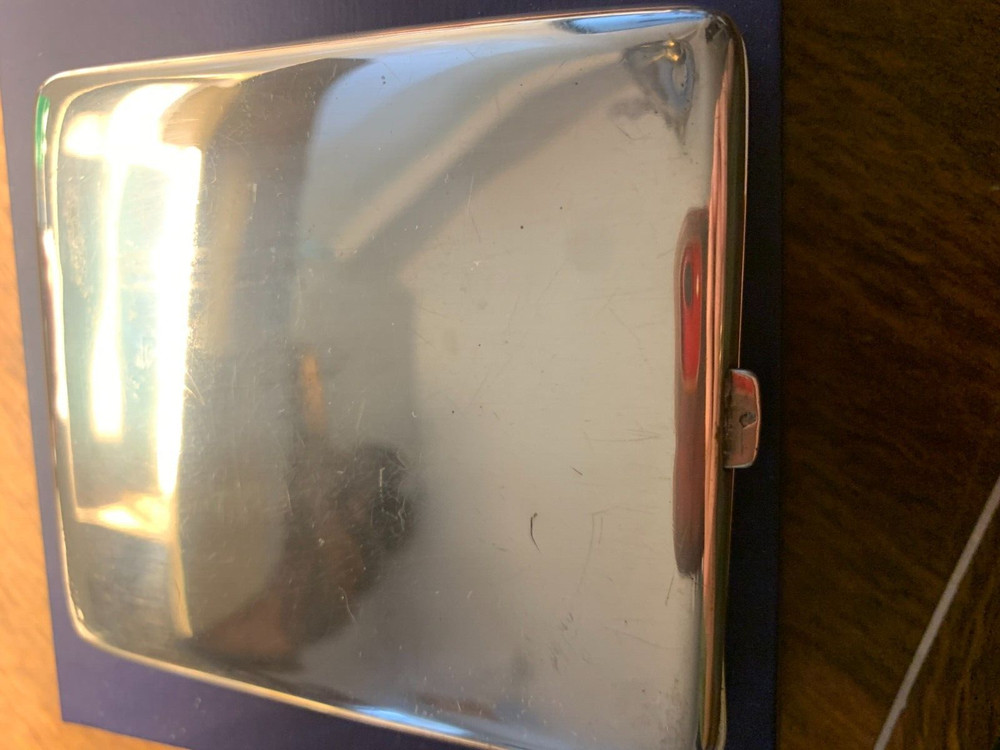 GERMAN Silver and Enamel Cigarette Case with EROTIC THEME