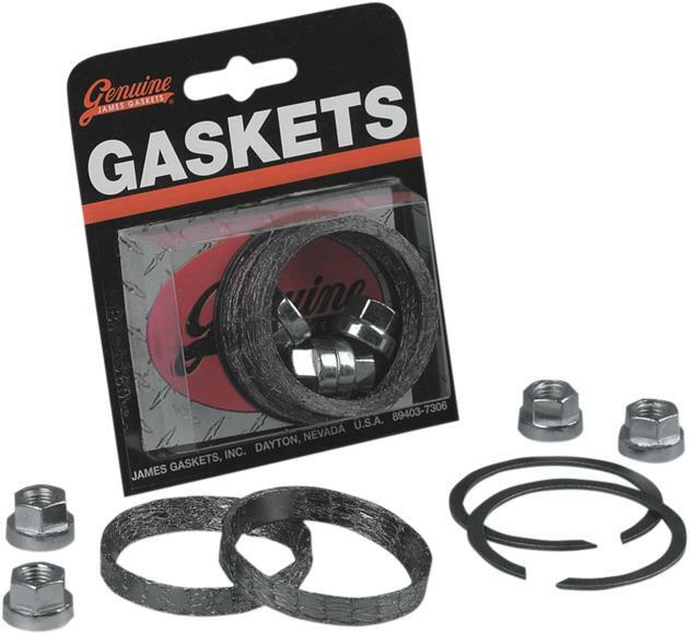 James Exhaust Mounting Gasket Kit Graphite #JGI-65324-83-KWG2 Harley Davidson