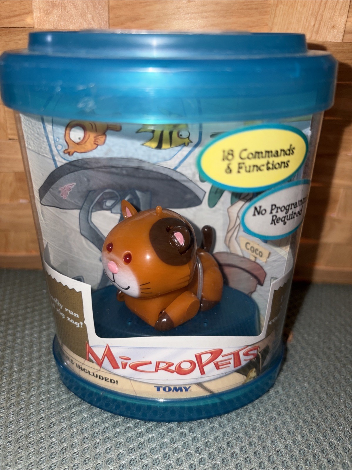 2002 Tomy CO Micro Pets Calico Cat. Rare New In Box. Toys Kids Collectors