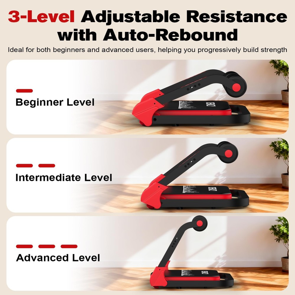 DERACY Sit Up Exercise Equipment, Adjustable Ab Machine, Multi-Functional Sit Up