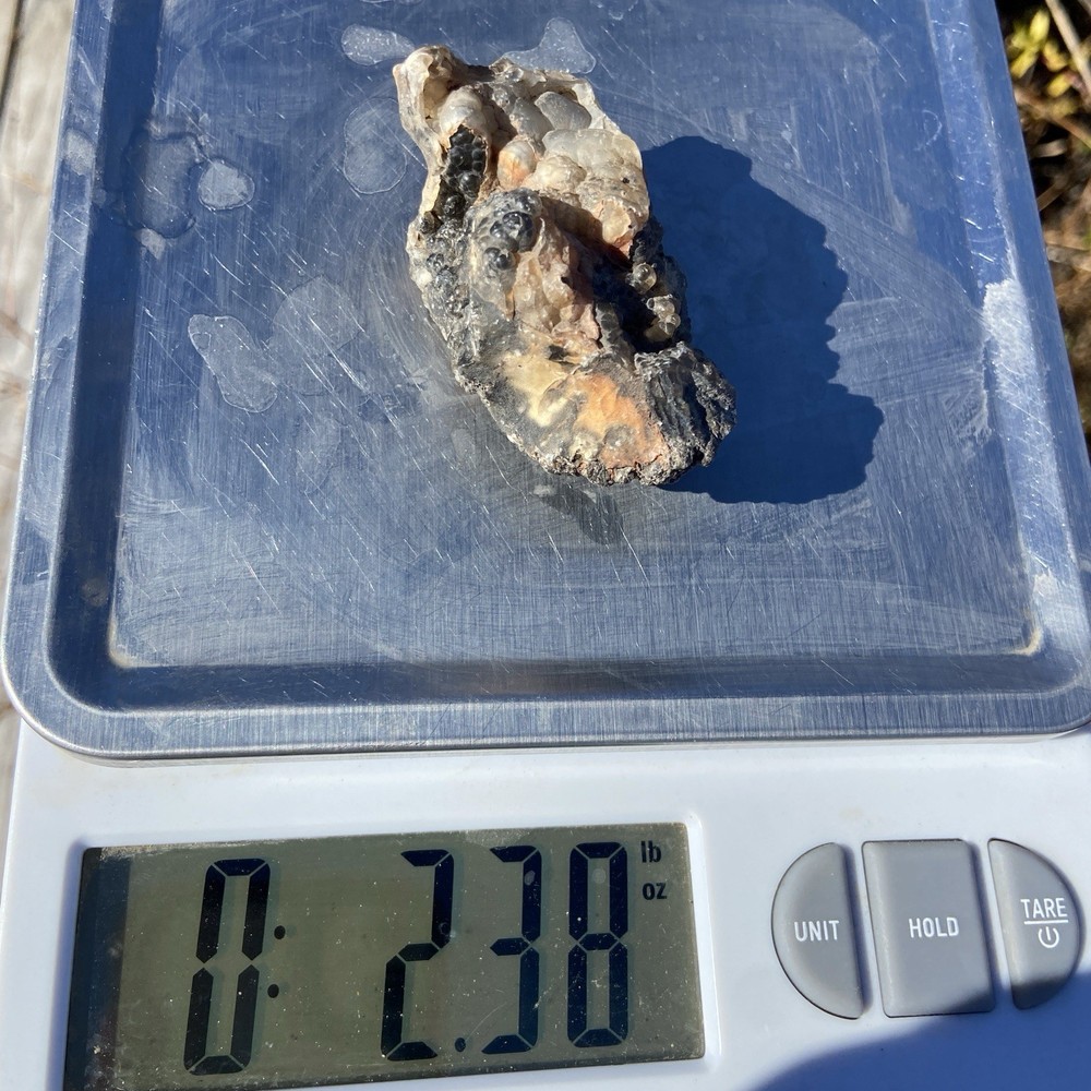 Interesting Botryoidal Chalcedony Crystal Specimen 2.38 Oz