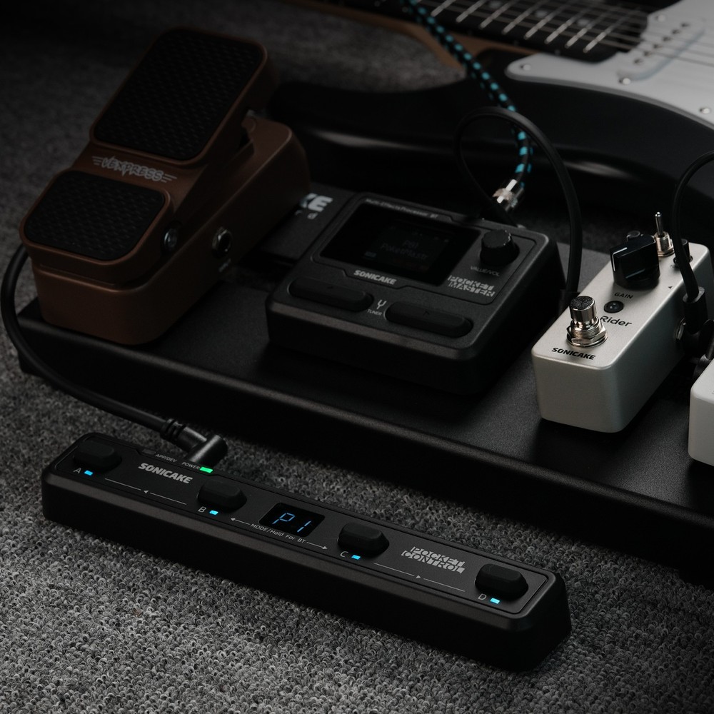 Sonicake Pocket Control Wireless MIDI Controller - 4 Programmable Footswitches