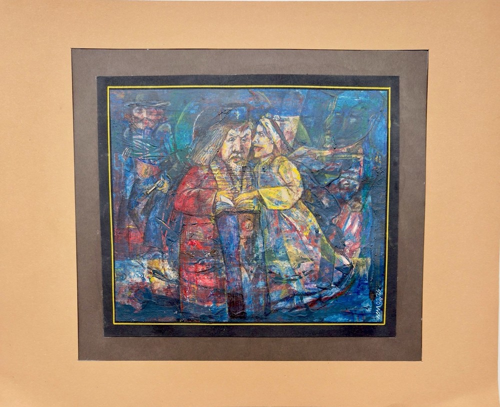 Original Russian Abstract Composition, Graphics, Postmodernism, Signed.