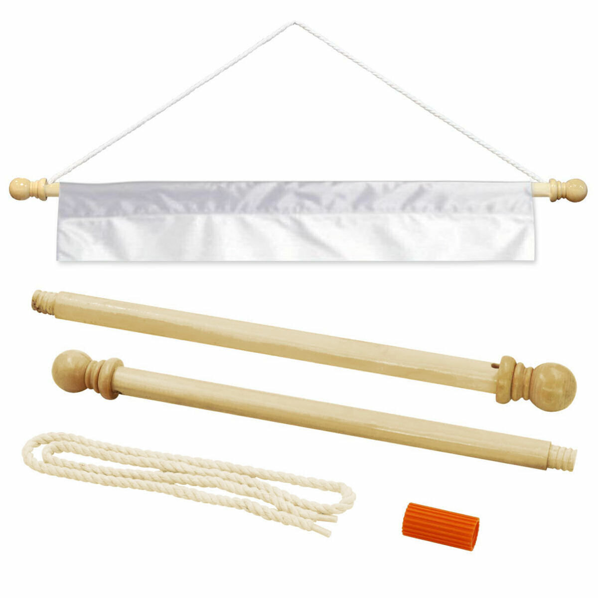 36 Inch Wood Banner Pole