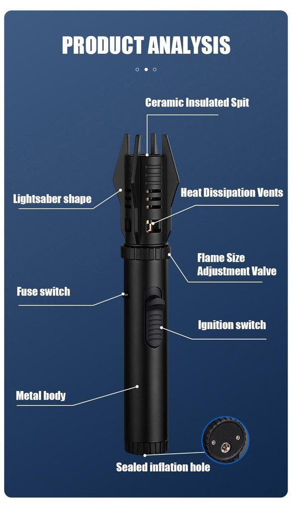 Bright Fire Lighter, Brightfire Rechargeable Torch Lighter