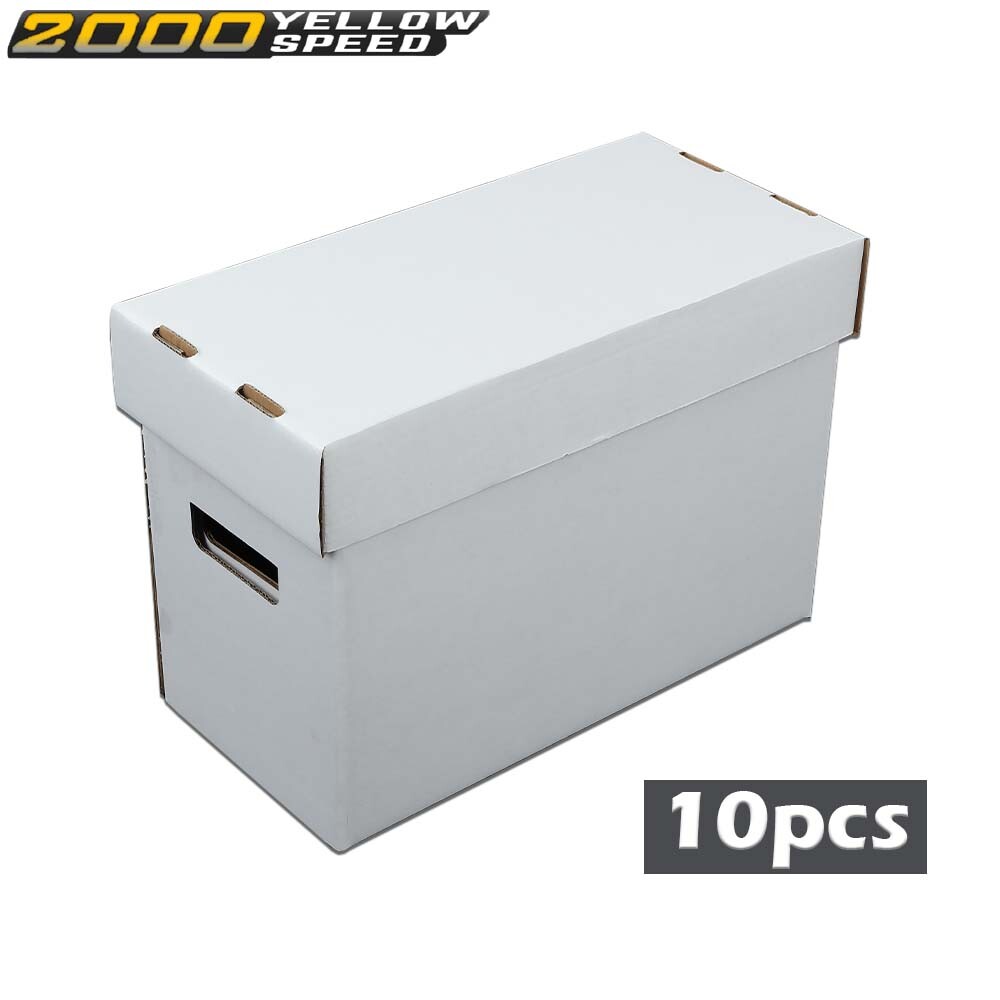 Comic Books Storage Boxes Short Holds 150-175 Stackable Durable Archive 10Pcs