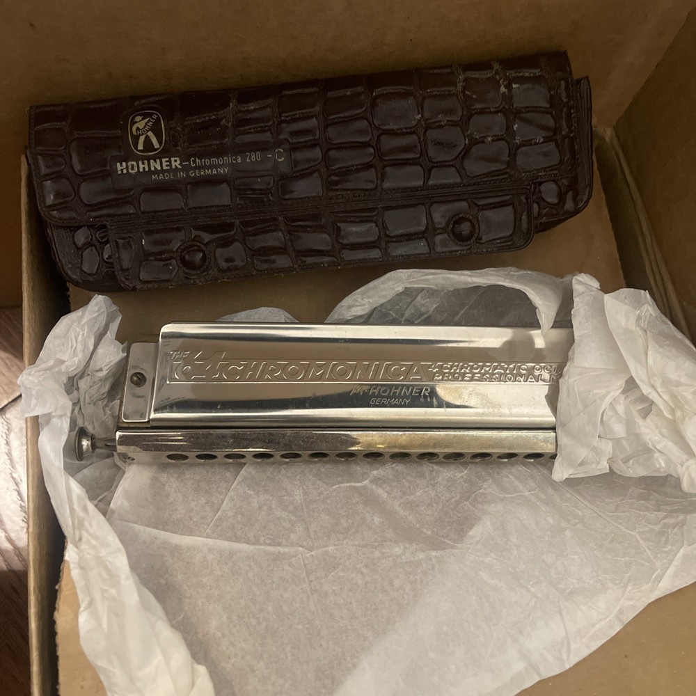 Hohner Chromonica Chromatic 280C Harmonica with Case Clean  READ