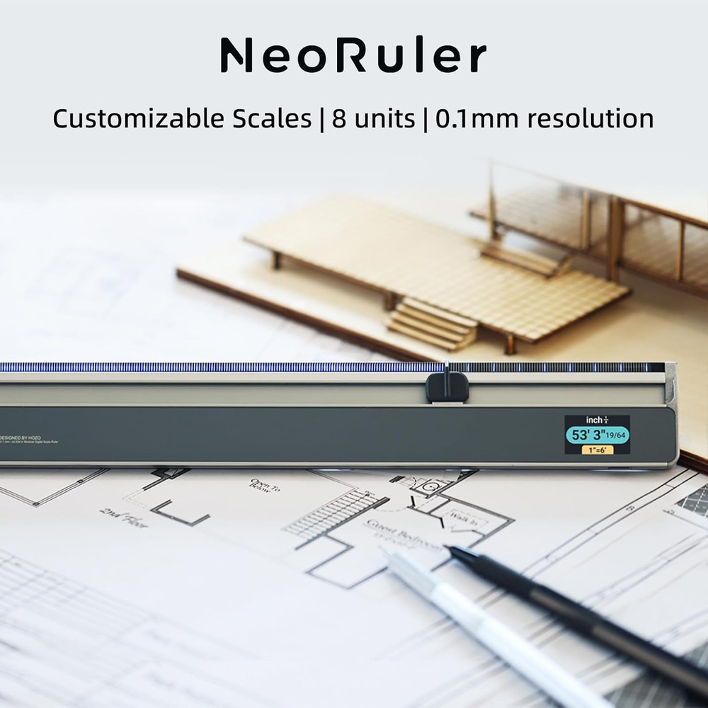 Neoruler 12" Digital Scale Ruler & Reading Kit - Smart Measuring Bundle