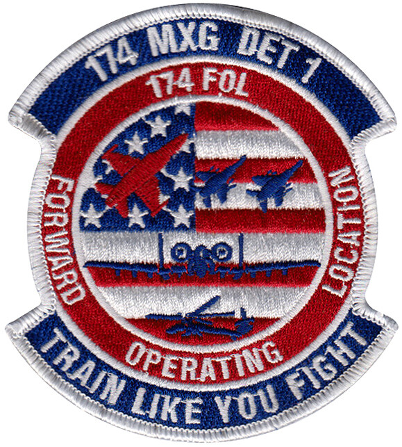 USAF 174th MAINTENANCE GROUP DETACHMENT 1 - A-10 - PATCH