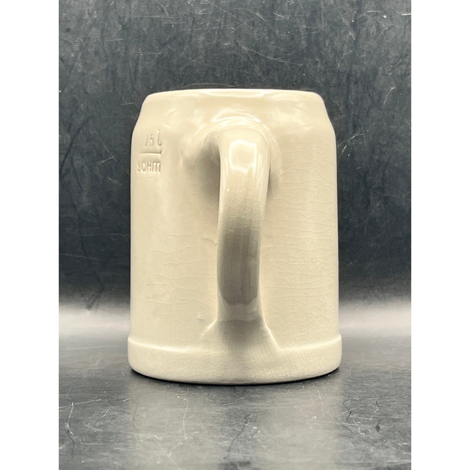 VTG Karlsberg Stoneware Beer Stein Mug .5 Liters Souvenir 4.25" 10 oz Germany