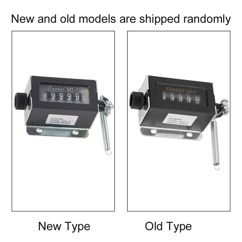 D67F 5 Digit Mechanical Resettable Manual Hand Pull Stroke Tally Counter