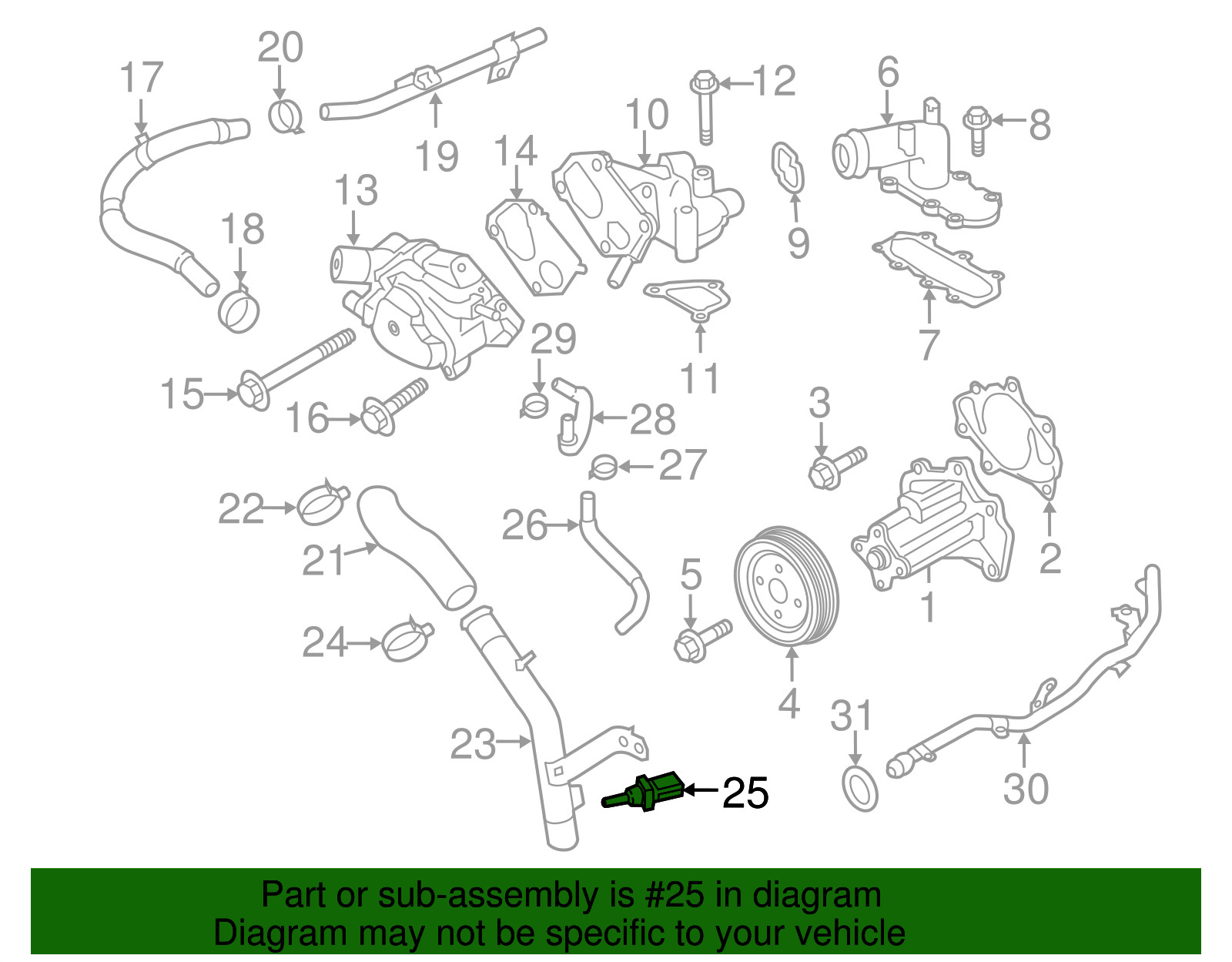 Genuine Nissan Coolant Temp Sensor Fits Many NEW OEM