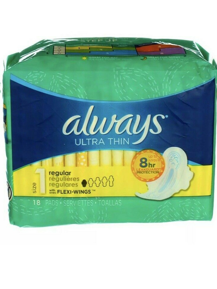 Always Ultra Thin Size 1 Regular 18 Pads