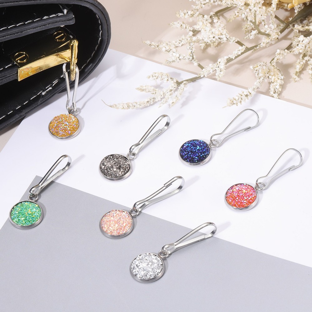 8Pcs Zipper Pulls Charm, Zipper Pull Replacement (Multicolor)