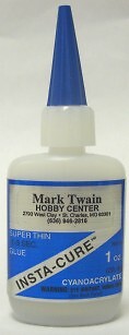 Mark Twain Hobby Insta-Cure Super Thin Super Glue 1 oz MTW102
