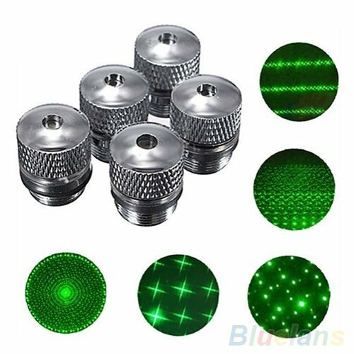 5PCS Converter Light Refraction Head For Green Red Blue Laser Pointer Pattern