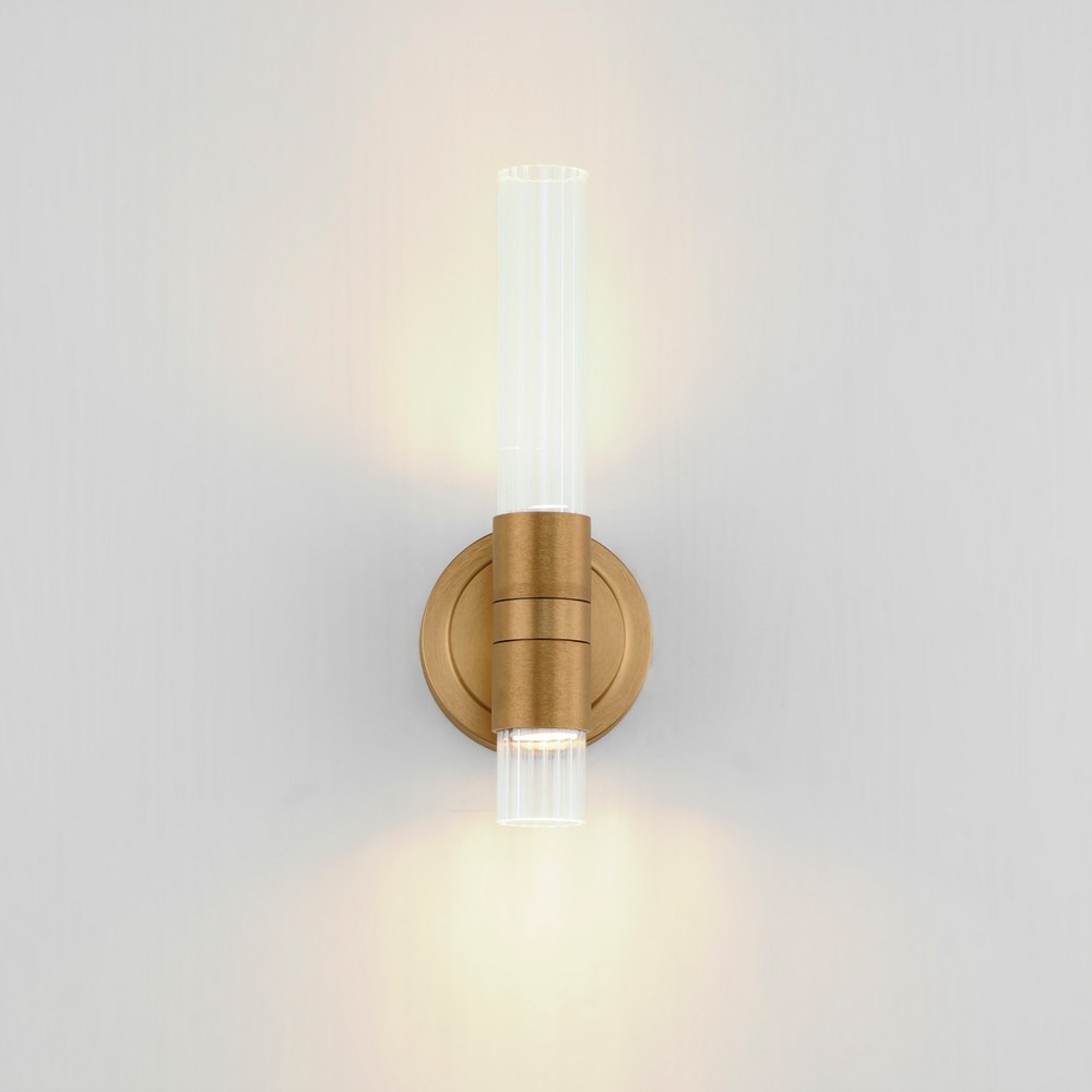 Maxim Ovation 4.25" Single - Gold, Champ, Gld Leaf 2-Light