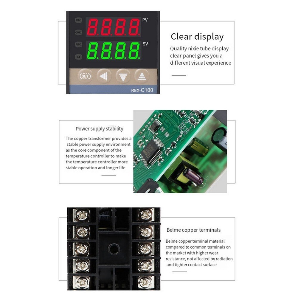 REXC700 M*AN Digital Temperature Controller Relay Output for Precision Control