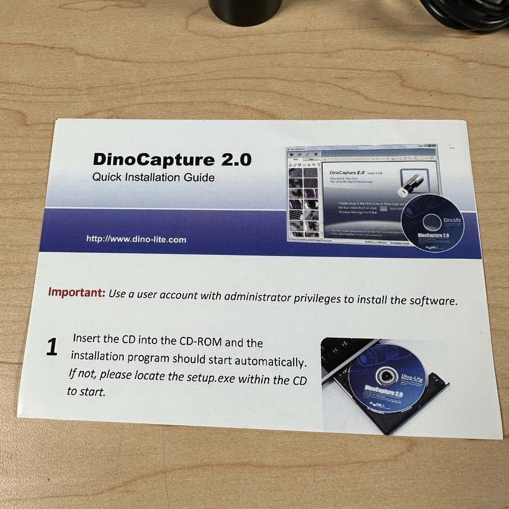 Dino-Eye Microscope AM7023 EYE PIECE USB CAMERA
