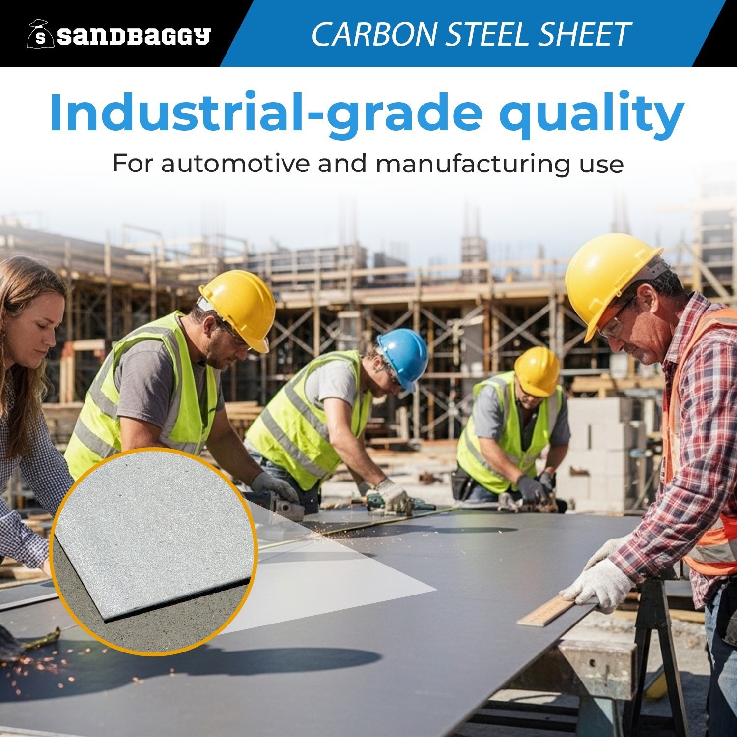 2 ft x 4 ft Cold Rolled Carbon Steel Sheet — 20 Gauge A1008 Plate - Sandbaggy