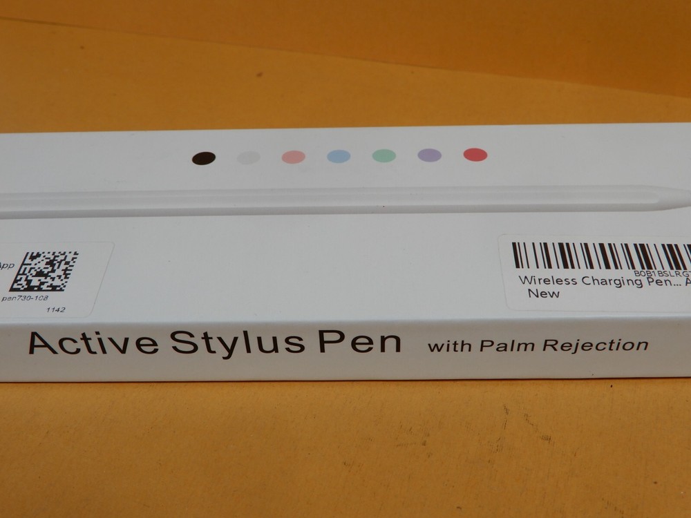 Active Stylus Pen NOS Wireless Charge - Two Extra Tips - Palm Rejection
