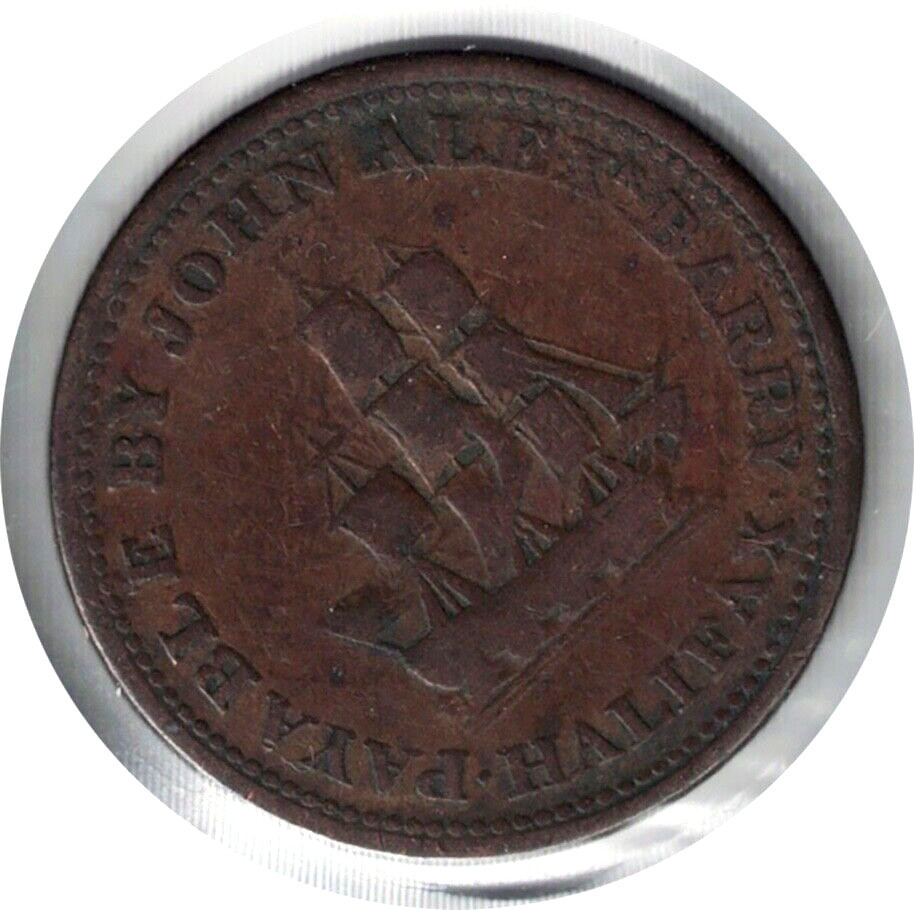 1815 N.S. LOWER CANADA 1/2 PENNY