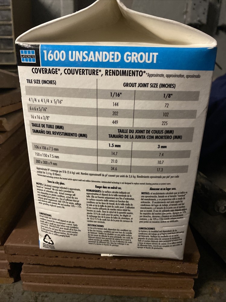 1600 Unsanded Grout